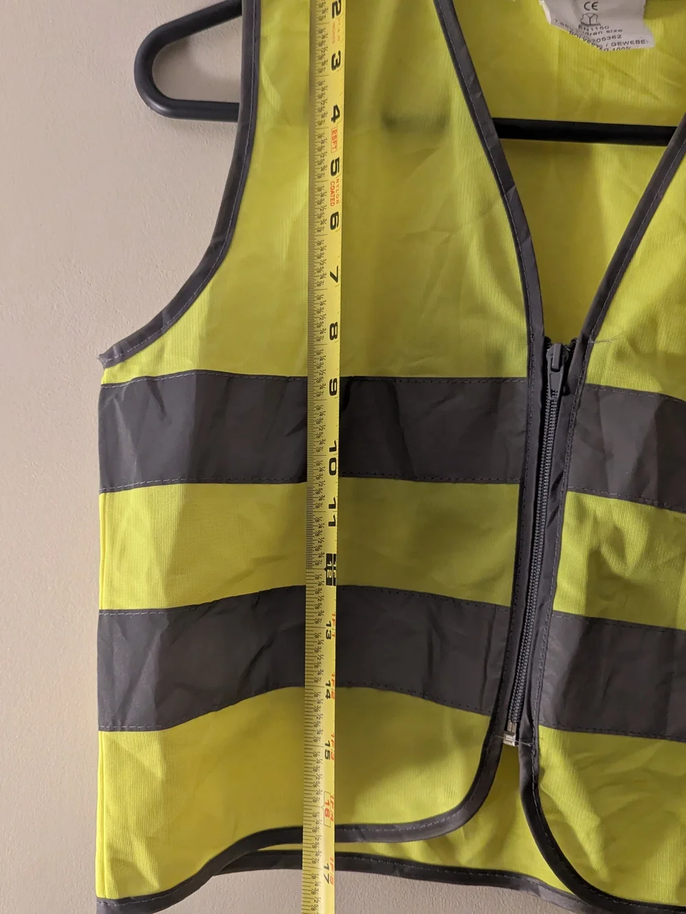 High-Visibility Safety Vest - Yellow with Gray Reflective Stripes Small,Kid Size